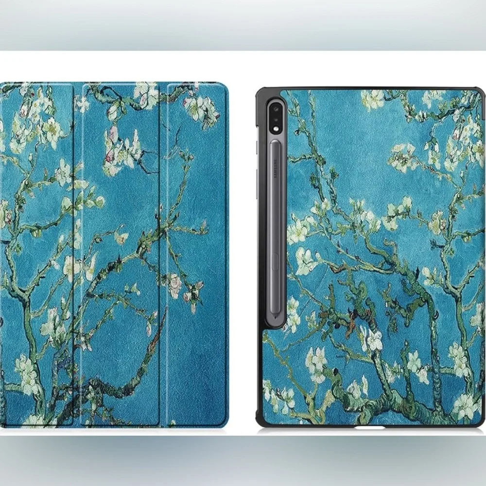 Almond Blossom Samsung Galaxy Tablet T706/T870/T875 Trifold Case